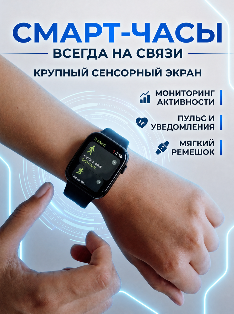 Finished card: smartwatch